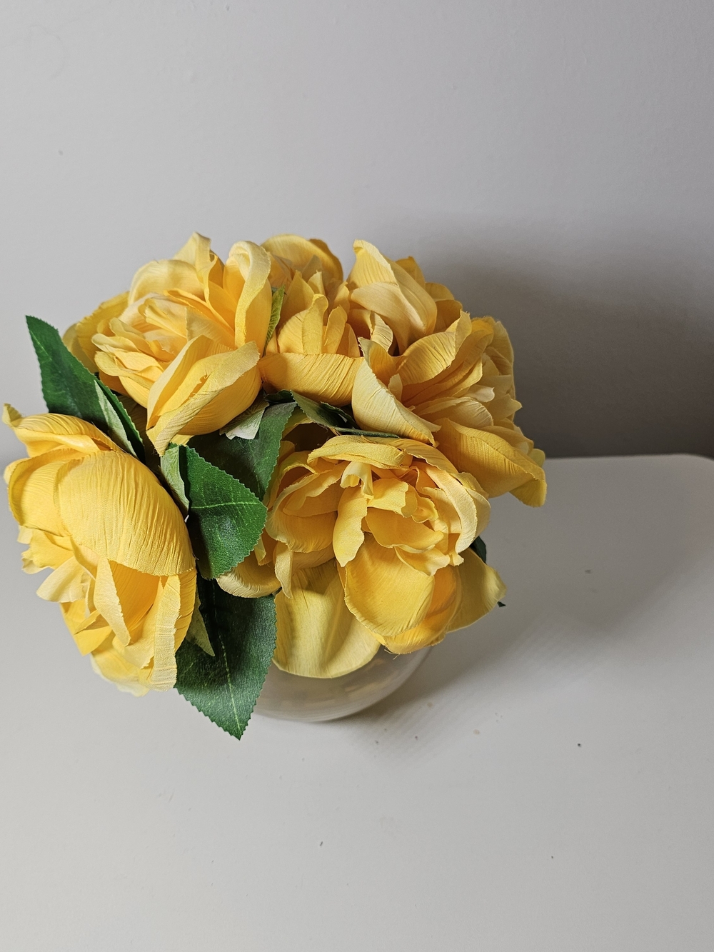 Yellow Artificial Peony Arrangement - Home Accents